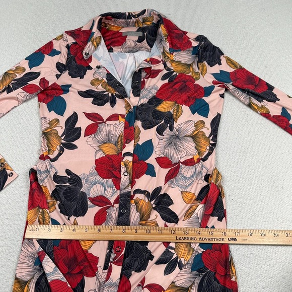Anatomie Cassie Shirt Dress Small Secret Garden Floral UV Protection Pink Italy - Picture 9 of 12